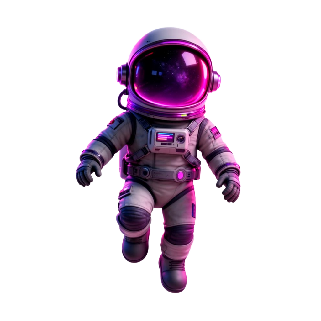 Astronaut mascot Boca Digital